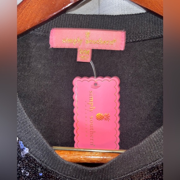 Simply Southern Black Sequin Super Bowl Dress New With Tags size S/M - Picture 4 of 6